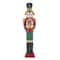 31" Red, Green & Gold Nutcracker Dog Sculpture